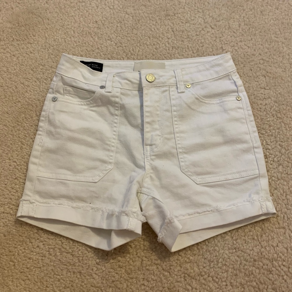 White Habitual Girl Jean Shorts